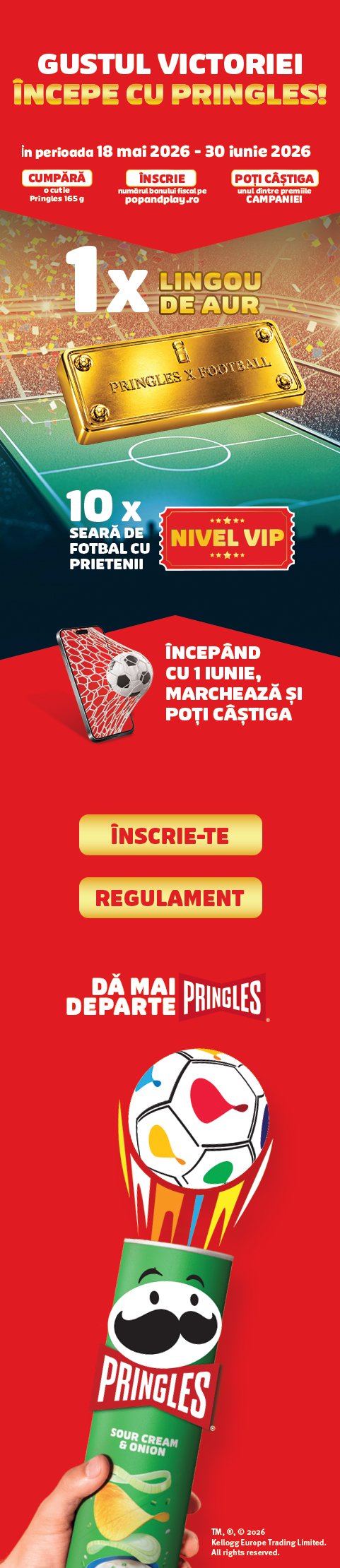 Pringles x Football — Gustul Victoriei incepe cu Pringles!